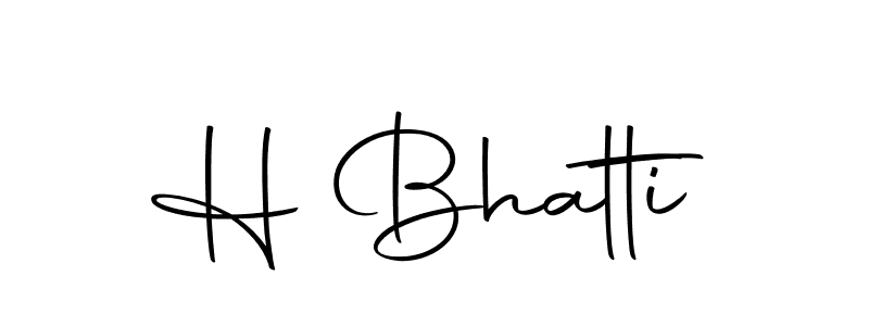 Use a signature maker to create a handwritten signature online. With this signature software, you can design (Autography-DOLnW) your own signature for name H Bhatti. H Bhatti signature style 10 images and pictures png