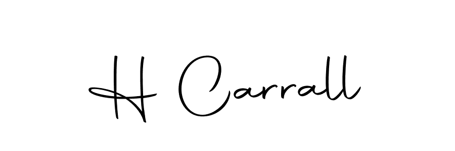 Make a beautiful signature design for name H Carrall. With this signature (Autography-DOLnW) style, you can create a handwritten signature for free. H Carrall signature style 10 images and pictures png