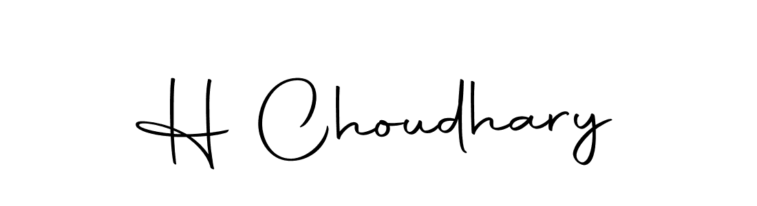 Use a signature maker to create a handwritten signature online. With this signature software, you can design (Autography-DOLnW) your own signature for name H Choudhary. H Choudhary signature style 10 images and pictures png