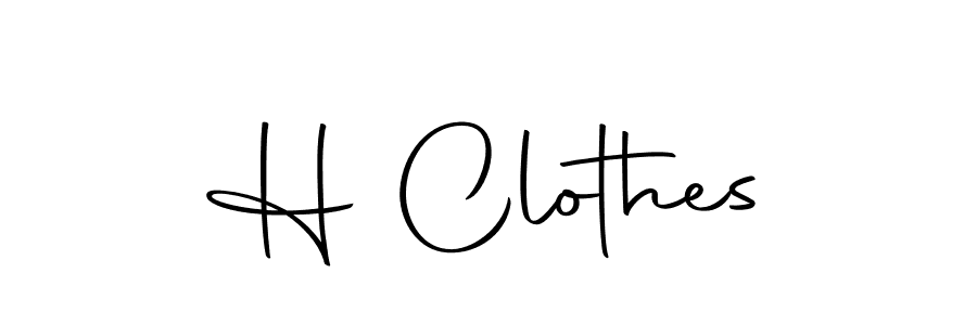 Create a beautiful signature design for name H Clothes. With this signature (Autography-DOLnW) fonts, you can make a handwritten signature for free. H Clothes signature style 10 images and pictures png