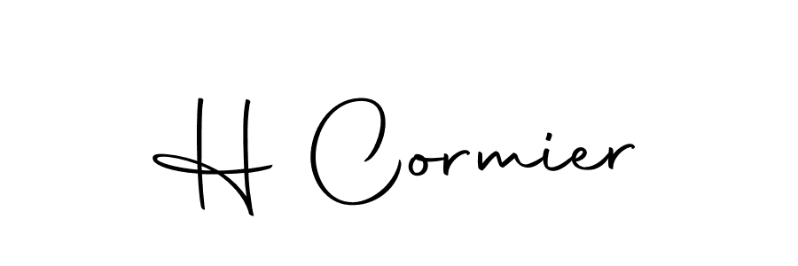 How to make H Cormier name signature. Use Autography-DOLnW style for creating short signs online. This is the latest handwritten sign. H Cormier signature style 10 images and pictures png