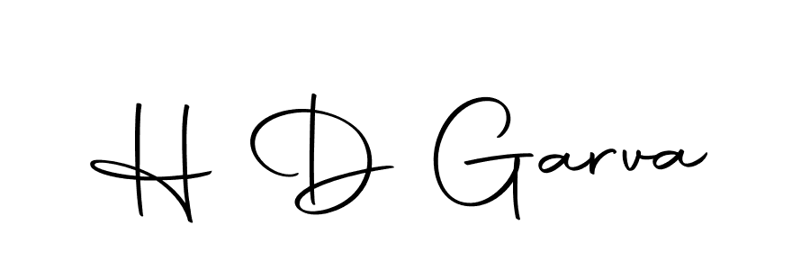 How to make H D Garva name signature. Use Autography-DOLnW style for creating short signs online. This is the latest handwritten sign. H D Garva signature style 10 images and pictures png