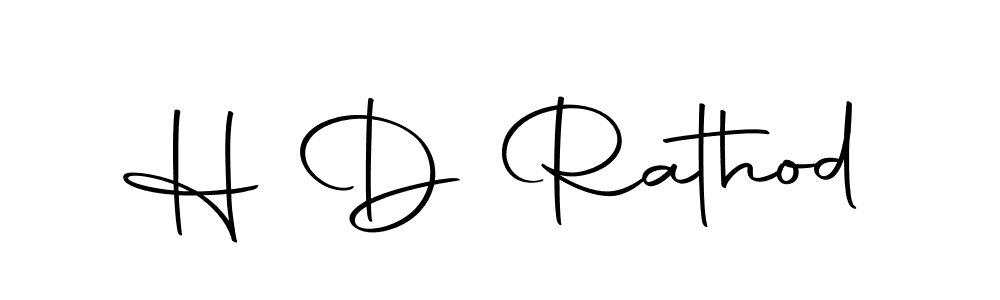 H D Rathod stylish signature style. Best Handwritten Sign (Autography-DOLnW) for my name. Handwritten Signature Collection Ideas for my name H D Rathod. H D Rathod signature style 10 images and pictures png
