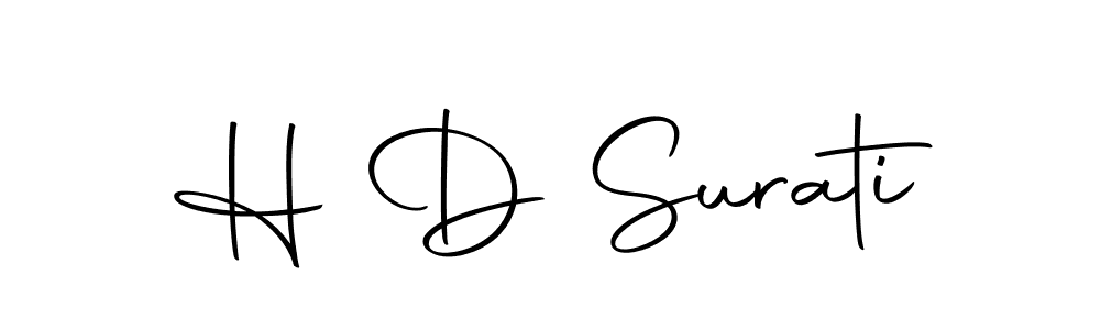 You can use this online signature creator to create a handwritten signature for the name H D Surati. This is the best online autograph maker. H D Surati signature style 10 images and pictures png