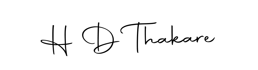 Design your own signature with our free online signature maker. With this signature software, you can create a handwritten (Autography-DOLnW) signature for name H D Thakare. H D Thakare signature style 10 images and pictures png
