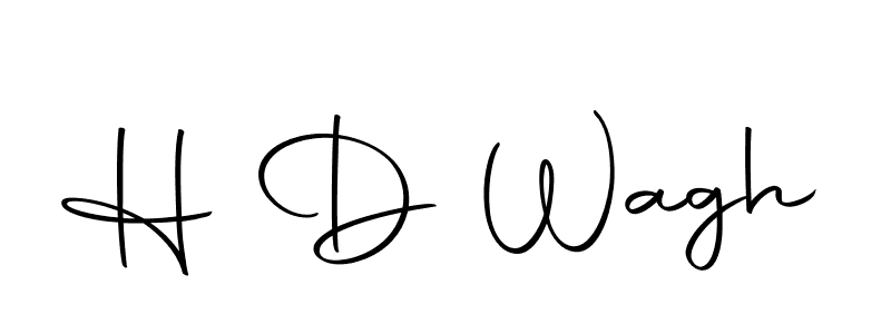 H D Wagh stylish signature style. Best Handwritten Sign (Autography-DOLnW) for my name. Handwritten Signature Collection Ideas for my name H D Wagh. H D Wagh signature style 10 images and pictures png