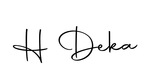 H Deka stylish signature style. Best Handwritten Sign (Autography-DOLnW) for my name. Handwritten Signature Collection Ideas for my name H Deka. H Deka signature style 10 images and pictures png