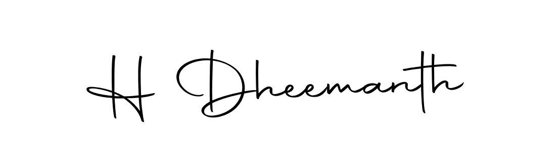 How to make H Dheemanth signature? Autography-DOLnW is a professional autograph style. Create handwritten signature for H Dheemanth name. H Dheemanth signature style 10 images and pictures png