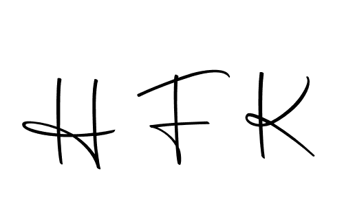 You should practise on your own different ways (Autography-DOLnW) to write your name (H F K) in signature. don't let someone else do it for you. H F K signature style 10 images and pictures png