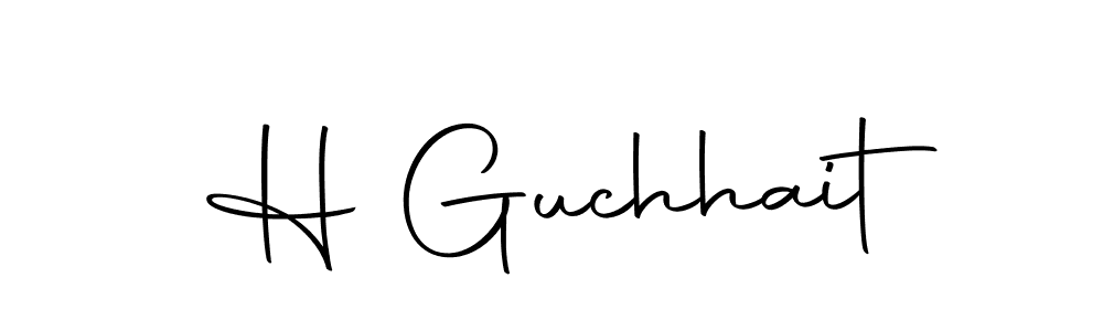if you are searching for the best signature style for your name H Guchhait. so please give up your signature search. here we have designed multiple signature styles  using Autography-DOLnW. H Guchhait signature style 10 images and pictures png