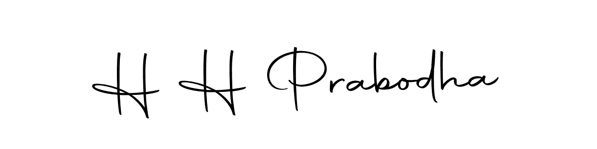 Make a beautiful signature design for name H H Prabodha. With this signature (Autography-DOLnW) style, you can create a handwritten signature for free. H H Prabodha signature style 10 images and pictures png