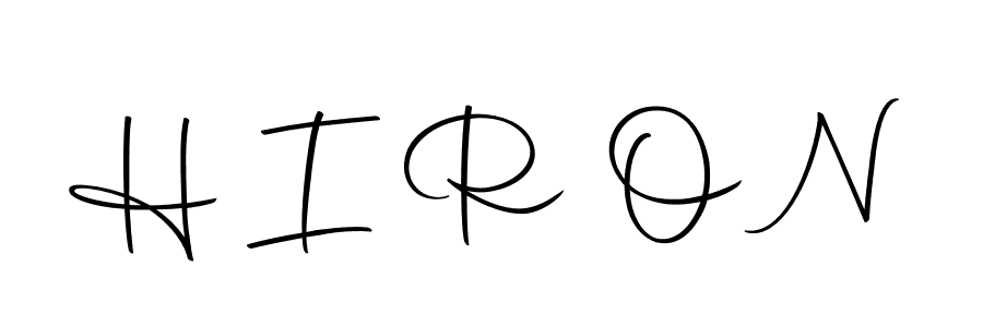 Create a beautiful signature design for name H I R O N. With this signature (Autography-DOLnW) fonts, you can make a handwritten signature for free. H I R O N signature style 10 images and pictures png