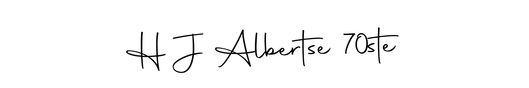 Also we have H J Albertse 70ste name is the best signature style. Create professional handwritten signature collection using Autography-DOLnW autograph style. H J Albertse 70ste signature style 10 images and pictures png