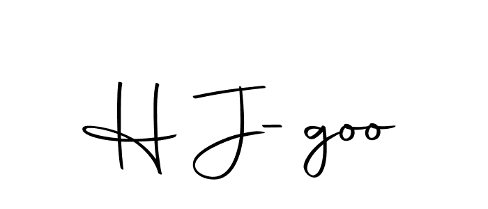 Also we have H J-goo name is the best signature style. Create professional handwritten signature collection using Autography-DOLnW autograph style. H J-goo signature style 10 images and pictures png