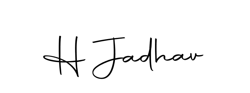 Similarly Autography-DOLnW is the best handwritten signature design. Signature creator online .You can use it as an online autograph creator for name H Jadhav. H Jadhav signature style 10 images and pictures png