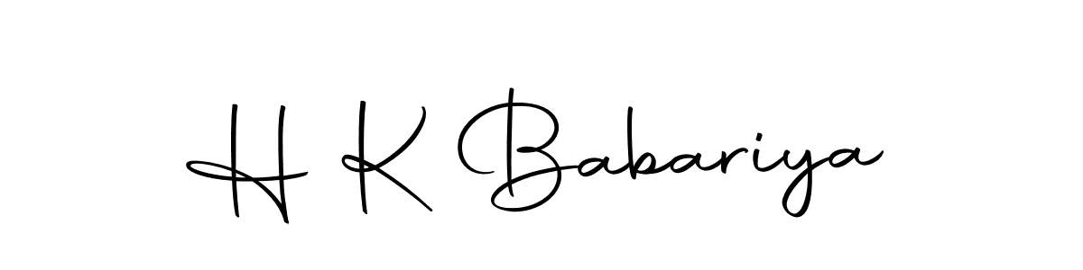 How to make H K Babariya signature? Autography-DOLnW is a professional autograph style. Create handwritten signature for H K Babariya name. H K Babariya signature style 10 images and pictures png