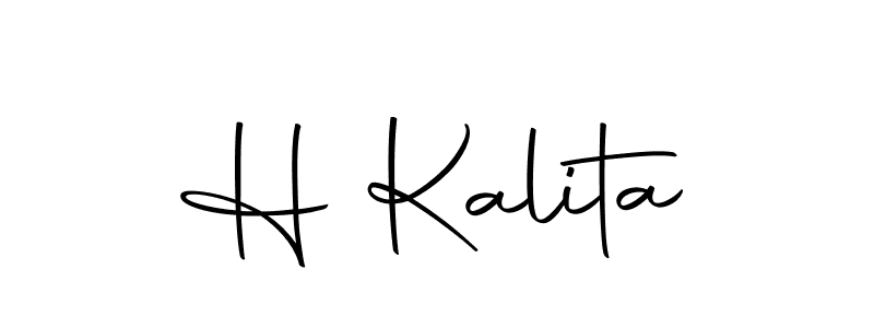 How to make H Kalita signature? Autography-DOLnW is a professional autograph style. Create handwritten signature for H Kalita name. H Kalita signature style 10 images and pictures png