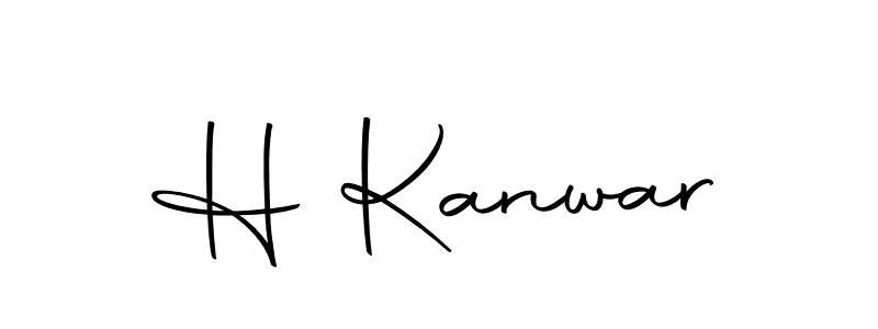 Design your own signature with our free online signature maker. With this signature software, you can create a handwritten (Autography-DOLnW) signature for name H Kanwar. H Kanwar signature style 10 images and pictures png