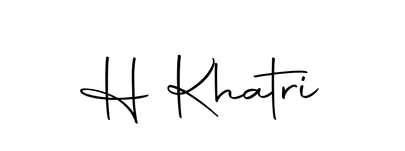 How to make H Khatri signature? Autography-DOLnW is a professional autograph style. Create handwritten signature for H Khatri name. H Khatri signature style 10 images and pictures png
