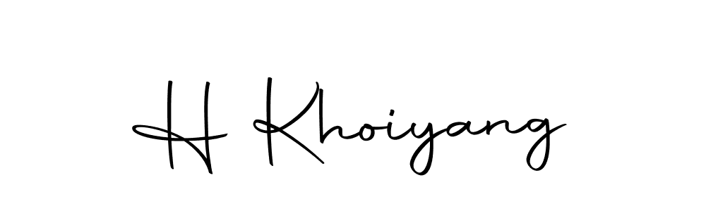 How to make H Khoiyang name signature. Use Autography-DOLnW style for creating short signs online. This is the latest handwritten sign. H Khoiyang signature style 10 images and pictures png
