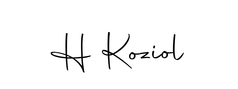 You can use this online signature creator to create a handwritten signature for the name H Koziol. This is the best online autograph maker. H Koziol signature style 10 images and pictures png