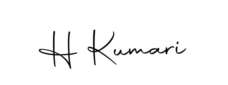 The best way (Autography-DOLnW) to make a short signature is to pick only two or three words in your name. The name H Kumari include a total of six letters. For converting this name. H Kumari signature style 10 images and pictures png
