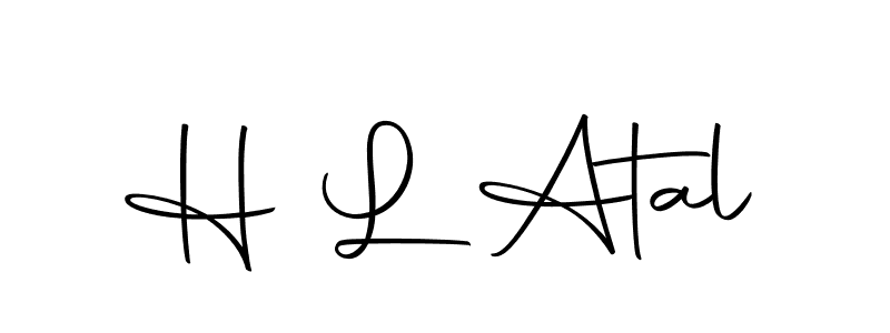 Design your own signature with our free online signature maker. With this signature software, you can create a handwritten (Autography-DOLnW) signature for name H L Atal. H L Atal signature style 10 images and pictures png