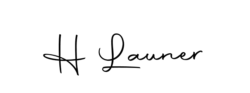 Also we have H Launer name is the best signature style. Create professional handwritten signature collection using Autography-DOLnW autograph style. H Launer signature style 10 images and pictures png