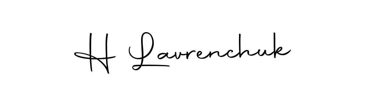 H Lavrenchuk stylish signature style. Best Handwritten Sign (Autography-DOLnW) for my name. Handwritten Signature Collection Ideas for my name H Lavrenchuk. H Lavrenchuk signature style 10 images and pictures png