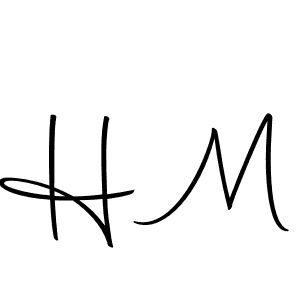 Design your own signature with our free online signature maker. With this signature software, you can create a handwritten (Autography-DOLnW) signature for name H M. H M signature style 10 images and pictures png