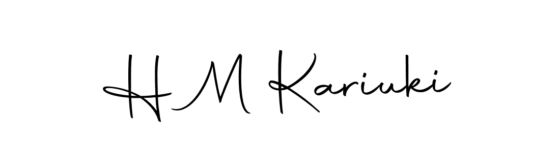 Make a beautiful signature design for name H M Kariuki. With this signature (Autography-DOLnW) style, you can create a handwritten signature for free. H M Kariuki signature style 10 images and pictures png