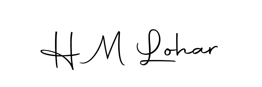 H M Lohar stylish signature style. Best Handwritten Sign (Autography-DOLnW) for my name. Handwritten Signature Collection Ideas for my name H M Lohar. H M Lohar signature style 10 images and pictures png