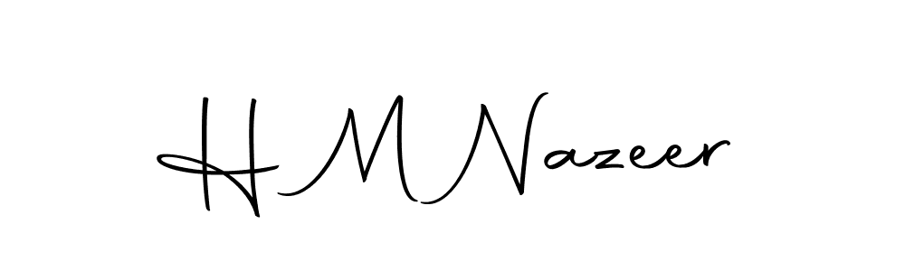 How to make H M Nazeer signature? Autography-DOLnW is a professional autograph style. Create handwritten signature for H M Nazeer name. H M Nazeer signature style 10 images and pictures png