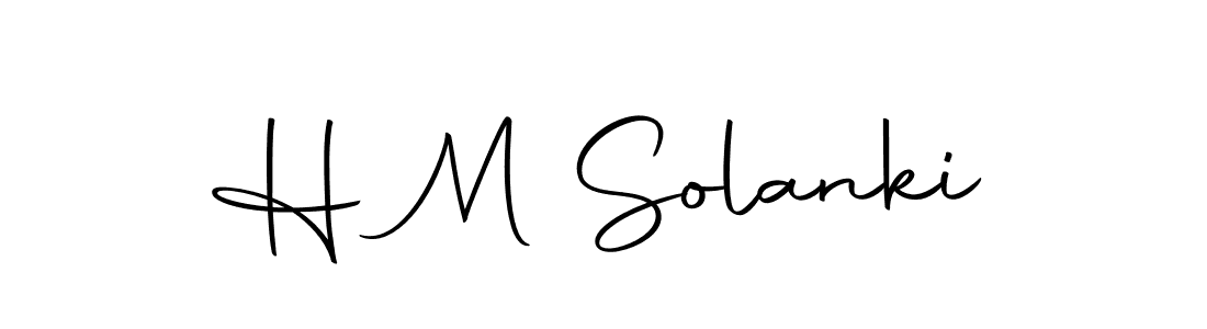 Use a signature maker to create a handwritten signature online. With this signature software, you can design (Autography-DOLnW) your own signature for name H M Solanki. H M Solanki signature style 10 images and pictures png