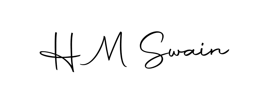 Use a signature maker to create a handwritten signature online. With this signature software, you can design (Autography-DOLnW) your own signature for name H M Swain. H M Swain signature style 10 images and pictures png
