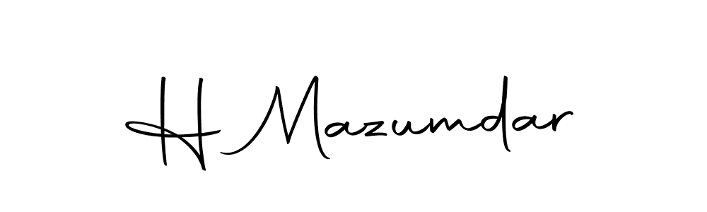 Make a beautiful signature design for name H Mazumdar. Use this online signature maker to create a handwritten signature for free. H Mazumdar signature style 10 images and pictures png