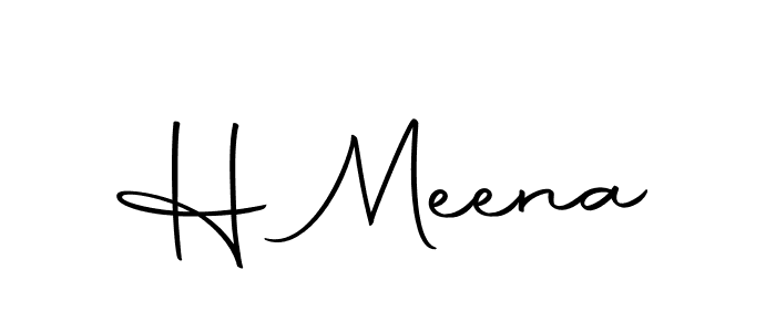 Also we have H Meena name is the best signature style. Create professional handwritten signature collection using Autography-DOLnW autograph style. H Meena signature style 10 images and pictures png