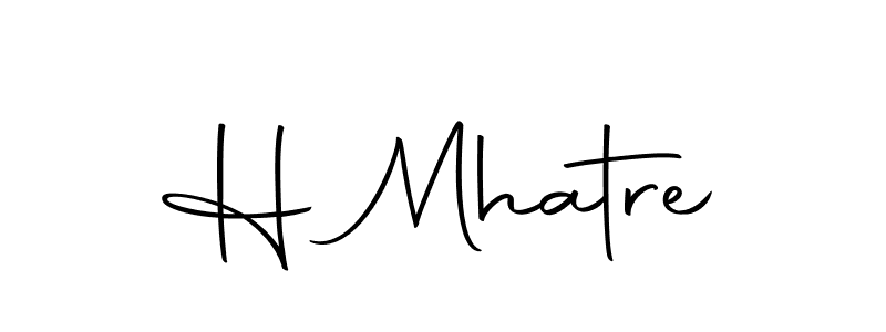 Autography-DOLnW is a professional signature style that is perfect for those who want to add a touch of class to their signature. It is also a great choice for those who want to make their signature more unique. Get H Mhatre name to fancy signature for free. H Mhatre signature style 10 images and pictures png