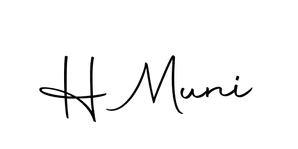 You should practise on your own different ways (Autography-DOLnW) to write your name (H Muni) in signature. don't let someone else do it for you. H Muni signature style 10 images and pictures png