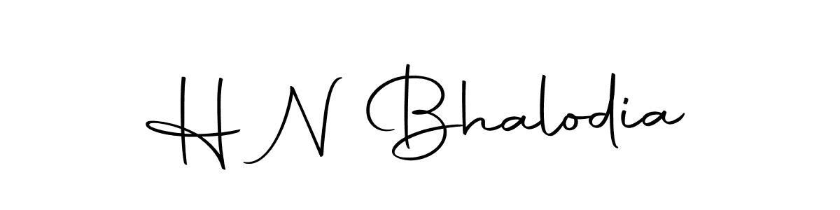 Create a beautiful signature design for name H N Bhalodia. With this signature (Autography-DOLnW) fonts, you can make a handwritten signature for free. H N Bhalodia signature style 10 images and pictures png