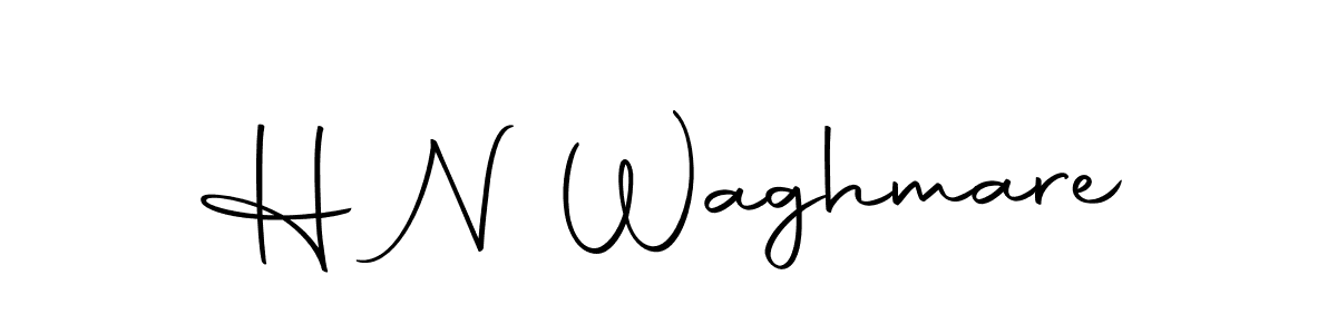 Create a beautiful signature design for name H N Waghmare. With this signature (Autography-DOLnW) fonts, you can make a handwritten signature for free. H N Waghmare signature style 10 images and pictures png