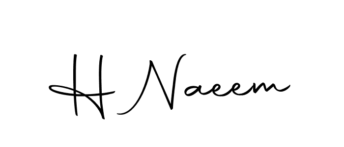 Design your own signature with our free online signature maker. With this signature software, you can create a handwritten (Autography-DOLnW) signature for name H Naeem. H Naeem signature style 10 images and pictures png