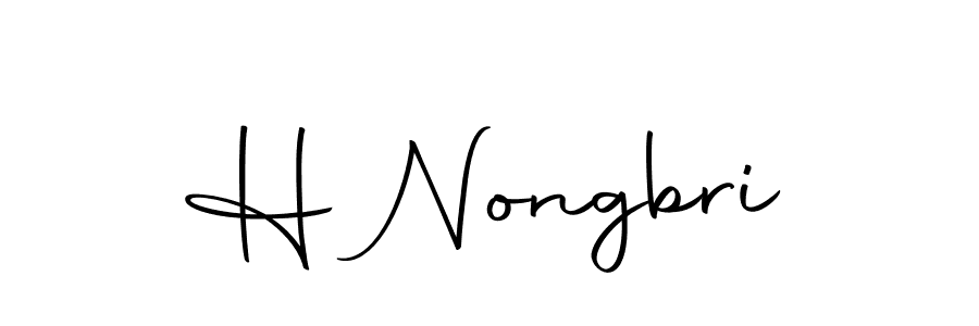 Make a beautiful signature design for name H Nongbri. With this signature (Autography-DOLnW) style, you can create a handwritten signature for free. H Nongbri signature style 10 images and pictures png