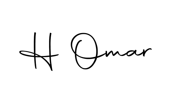 Design your own signature with our free online signature maker. With this signature software, you can create a handwritten (Autography-DOLnW) signature for name H Omar. H Omar signature style 10 images and pictures png