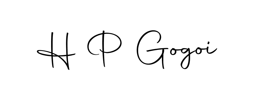 if you are searching for the best signature style for your name H P Gogoi. so please give up your signature search. here we have designed multiple signature styles  using Autography-DOLnW. H P Gogoi signature style 10 images and pictures png