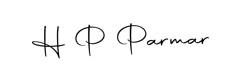 How to make H P Parmar name signature. Use Autography-DOLnW style for creating short signs online. This is the latest handwritten sign. H P Parmar signature style 10 images and pictures png