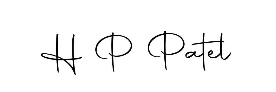 Create a beautiful signature design for name H P Patel. With this signature (Autography-DOLnW) fonts, you can make a handwritten signature for free. H P Patel signature style 10 images and pictures png