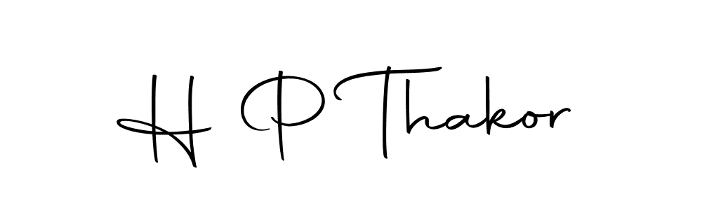 The best way (Autography-DOLnW) to make a short signature is to pick only two or three words in your name. The name H P Thakor include a total of six letters. For converting this name. H P Thakor signature style 10 images and pictures png
