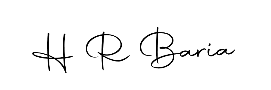 H R Baria stylish signature style. Best Handwritten Sign (Autography-DOLnW) for my name. Handwritten Signature Collection Ideas for my name H R Baria. H R Baria signature style 10 images and pictures png