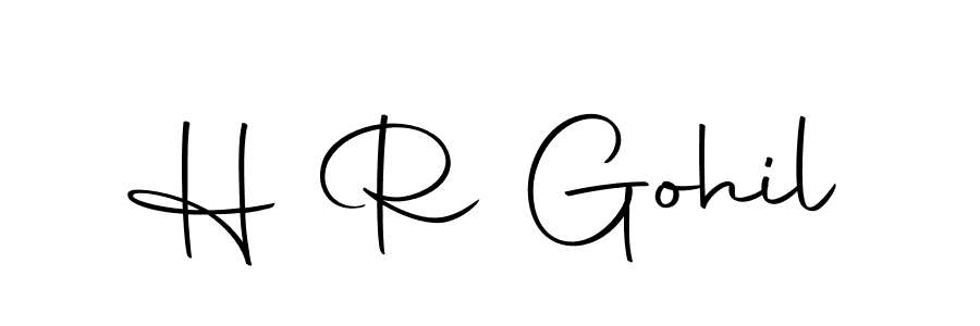 Also we have H R Gohil name is the best signature style. Create professional handwritten signature collection using Autography-DOLnW autograph style. H R Gohil signature style 10 images and pictures png